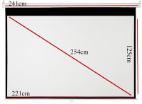Проекционный экран Draper Accuscreens Manual HDTV (9:16) 254/100" (49x87") 124x221 MW TBD12"