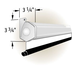 Проекционный экран Draper Luma HDTV 92" MW case white (9:16, 114x203)